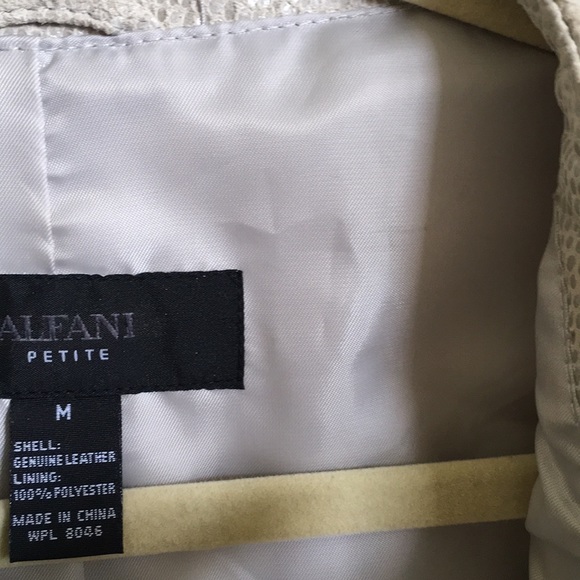 NWOT leather Alfani jacket - Picture 3 of 7